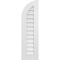 Ekena Millwork Quarter Round Top Left Surface Mount PVC Gable Vent w/ 3-1/2"W x 1"P Standard Frame, 12"W x 42"H GVPQL12X4201SN - alternate 1